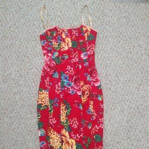 Dolce & Gabbana 26/40 Red Bustier Dress